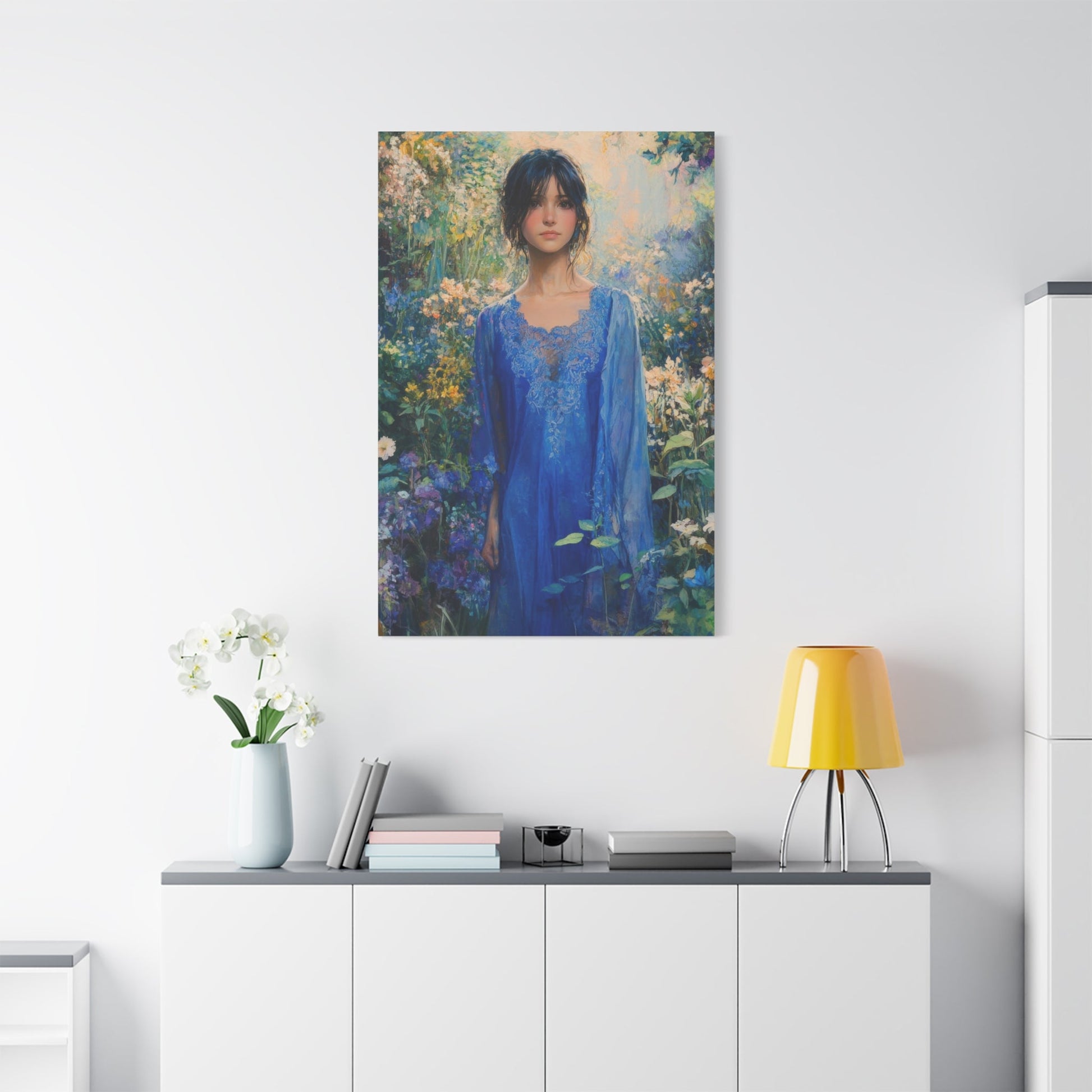 Ethereal Garden Beauty - Women Wall Art - Aestheticanvas