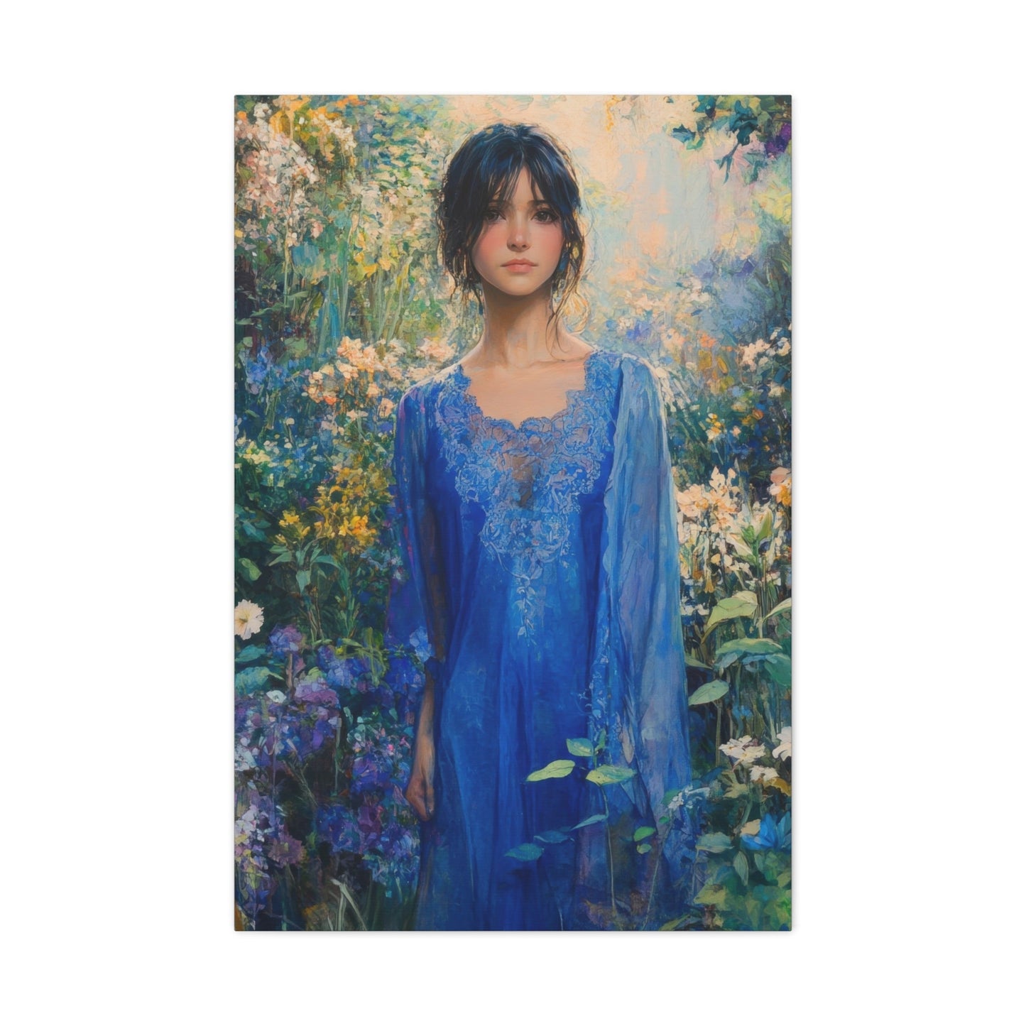 Ethereal Garden Beauty - Women Wall Art - Aestheticanvas