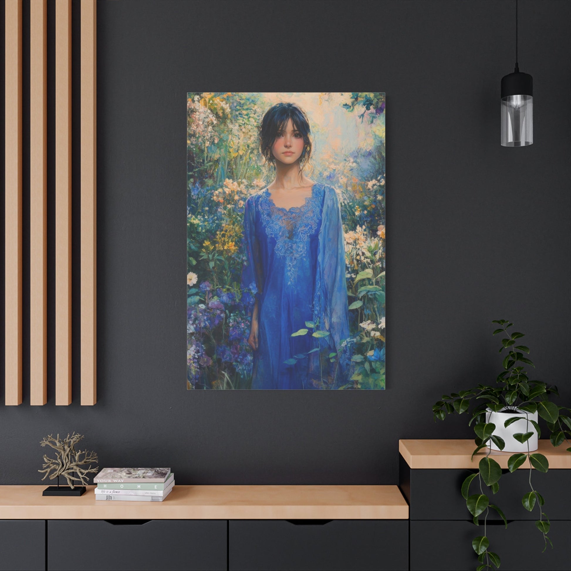 Ethereal Garden Beauty - Women Wall Art - Aestheticanvas