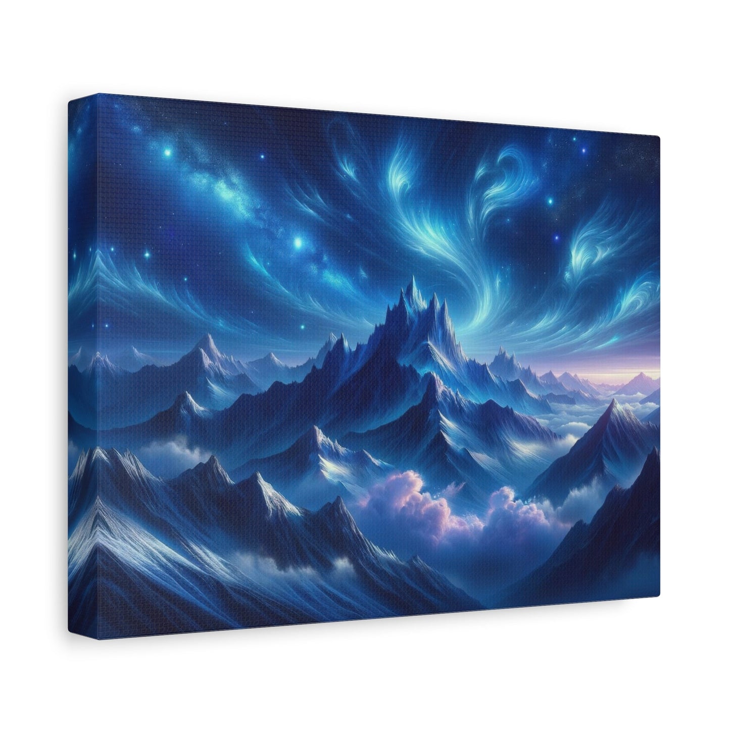 Ethereal Mountain Cosmos - Landscape Wall Art - Aestheticanvas