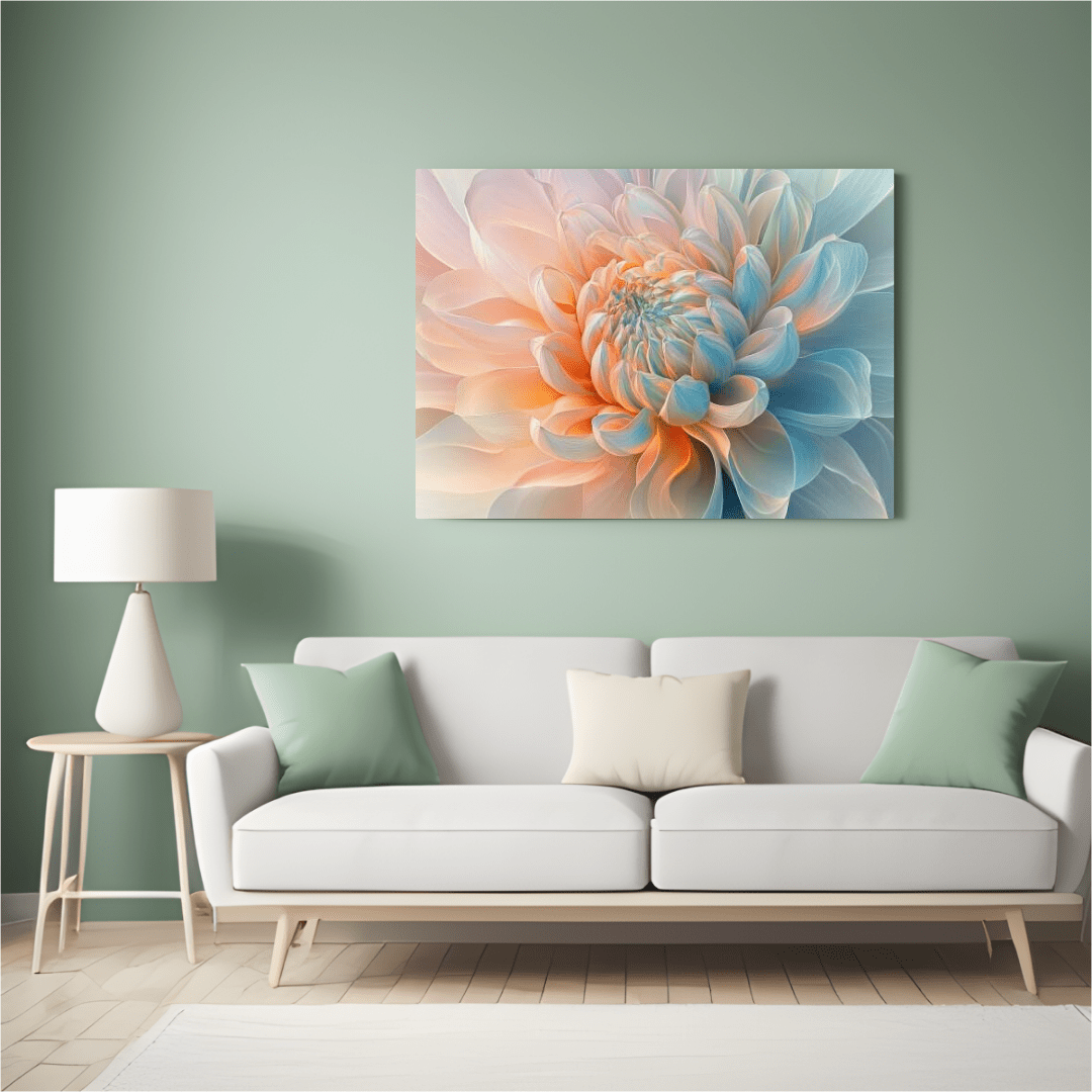 Ethereal Pastel Bloom - Flower Wall Art - Aestheticanvas