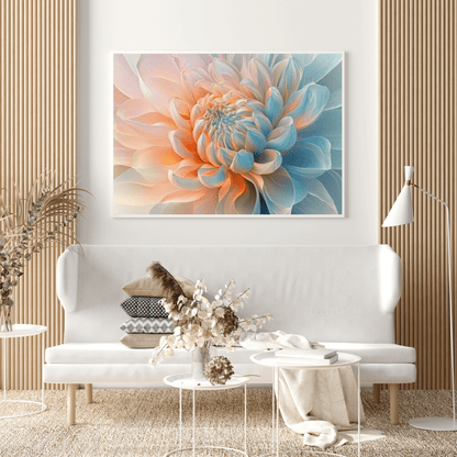 Ethereal Pastel Bloom - Flower Wall Art - Aestheticanvas