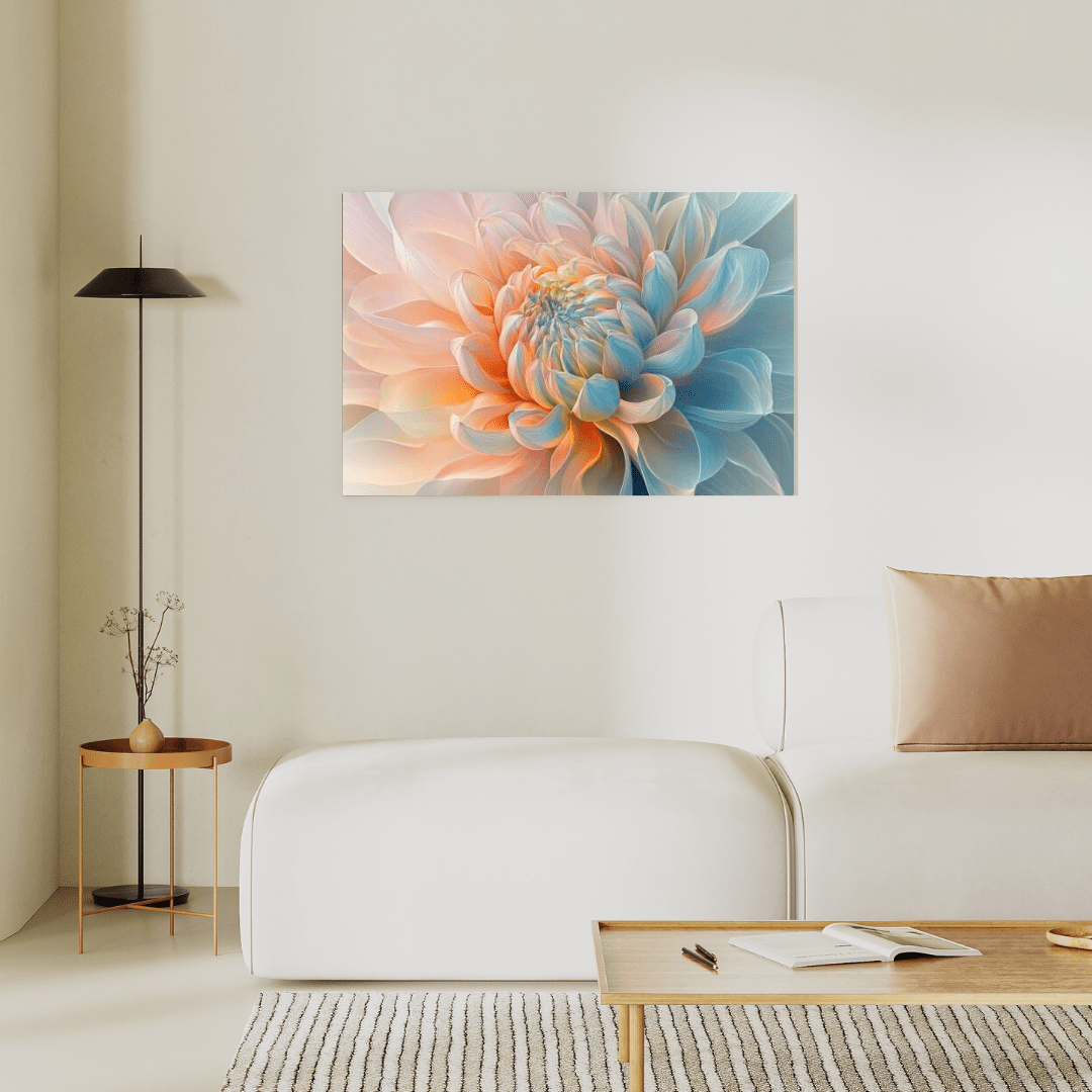 Ethereal Pastel Bloom - Flower Wall Art - Aestheticanvas