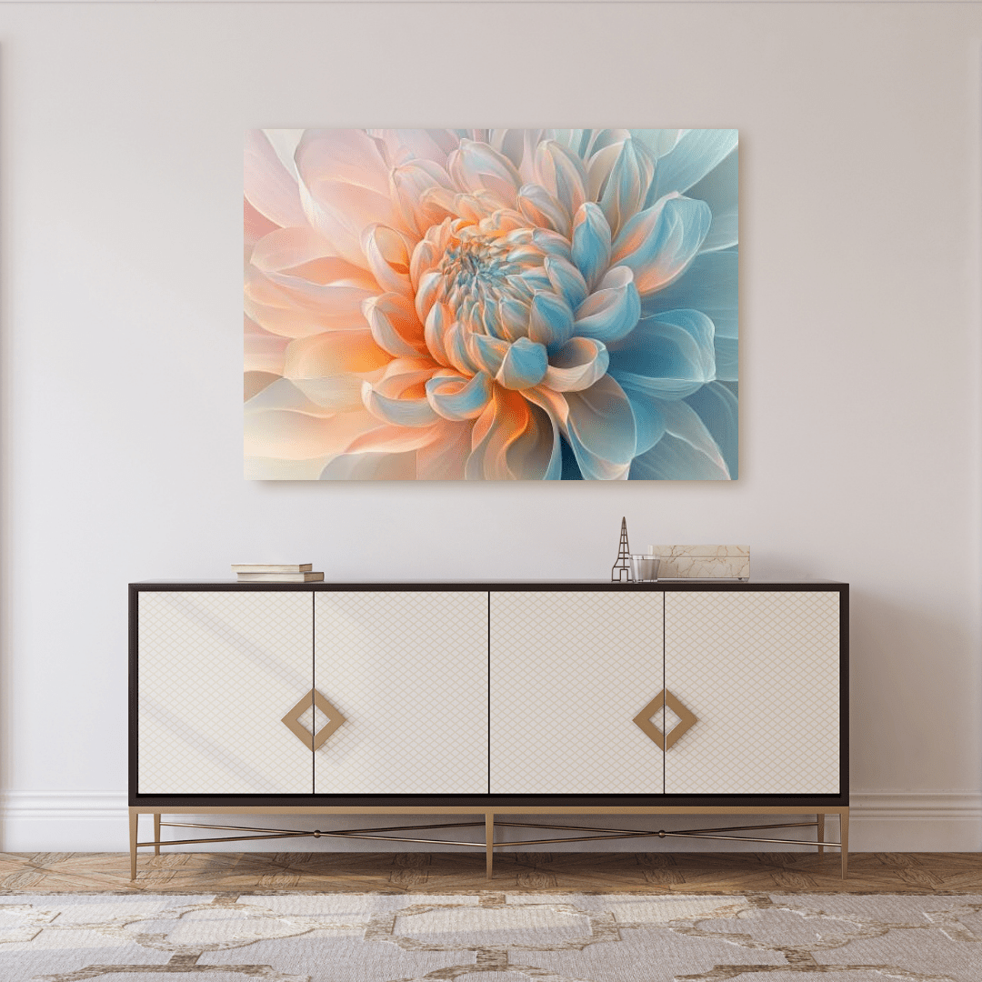 Ethereal Pastel Bloom - Flower Wall Art - Aestheticanvas