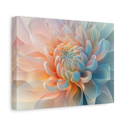 Ethereal Pastel Bloom - Flower Wall Art - Aestheticanvas