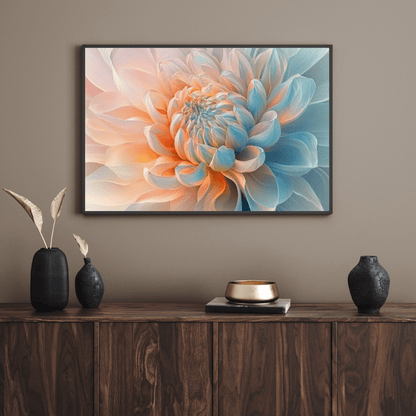 Ethereal Pastel Bloom - Flower Wall Art - Aestheticanvas