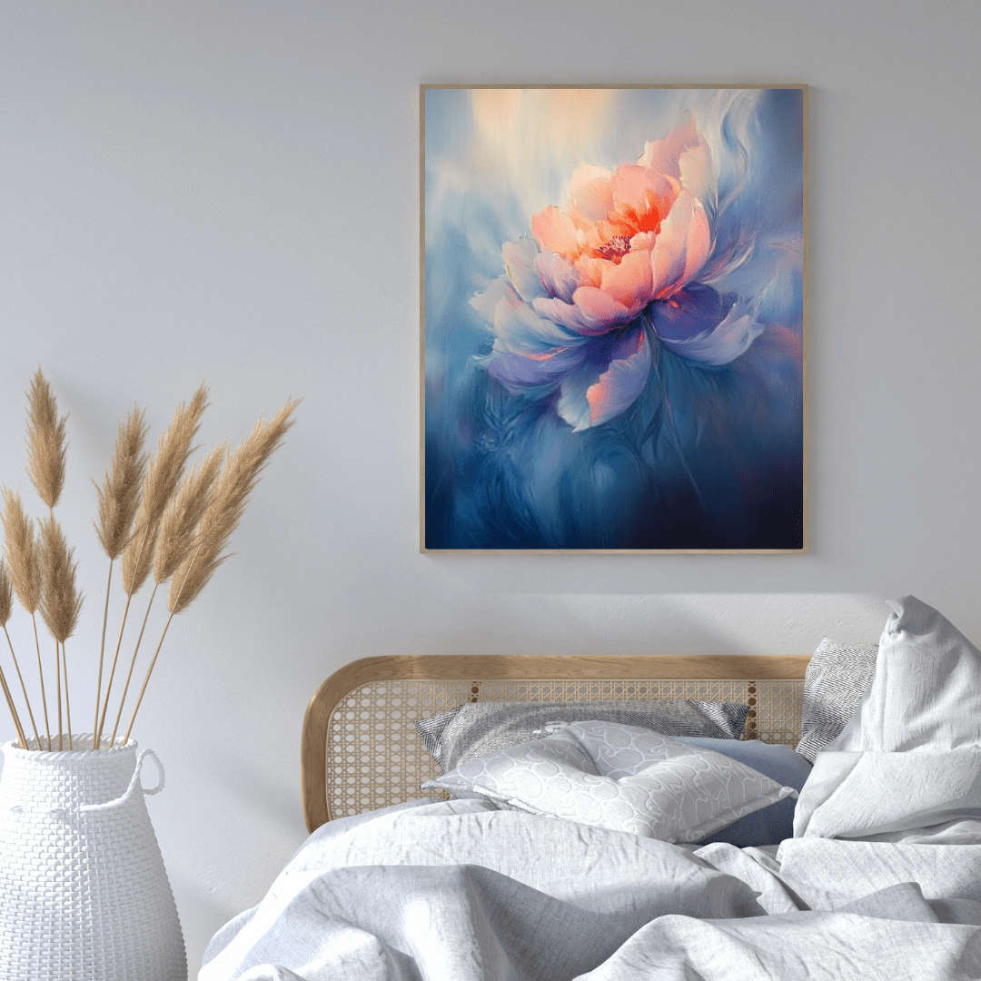 Ethereal Peony Dream - Flower Wall Art - Aestheticanvas