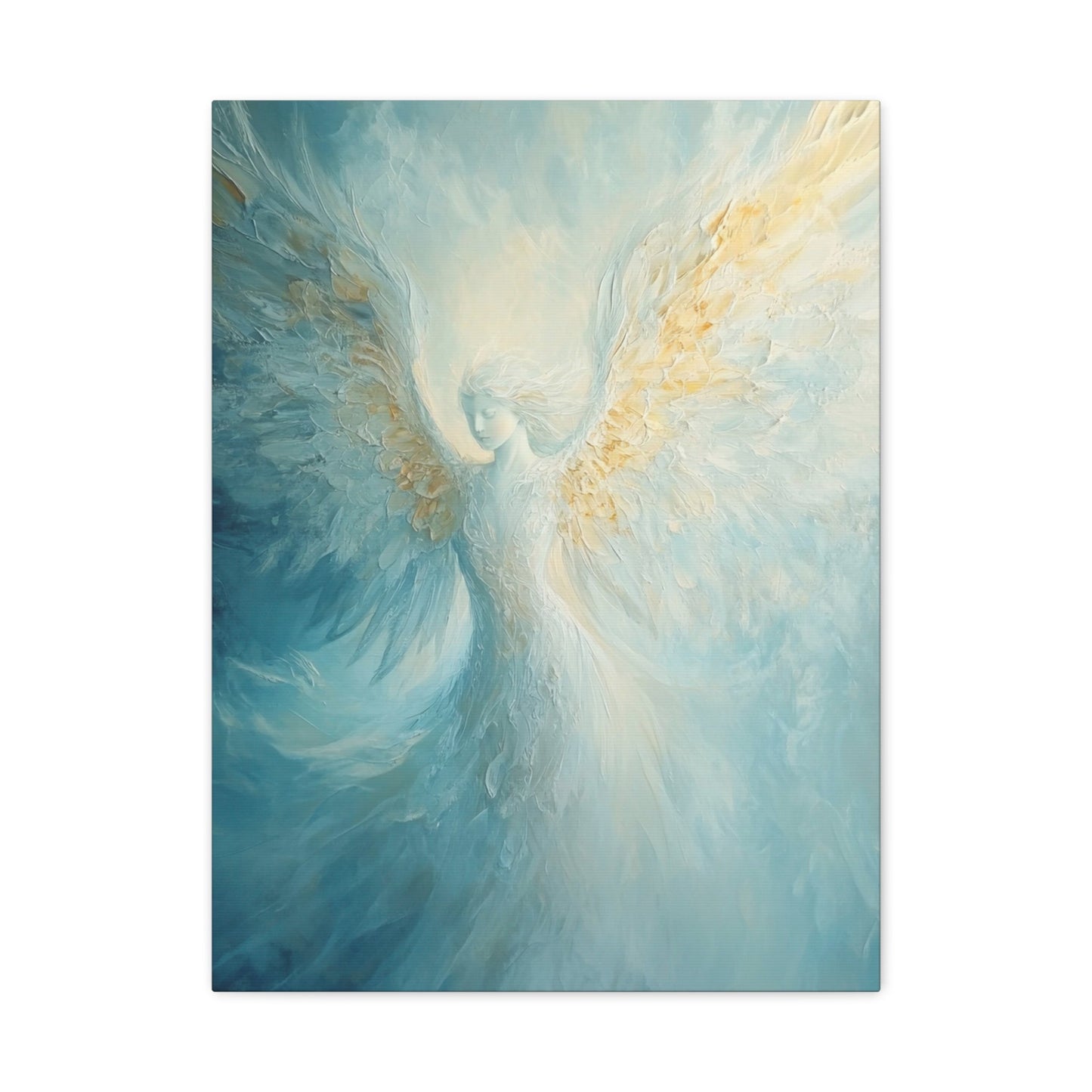 Ethereal Serenity - Angel Wall Art - Aestheticanvas