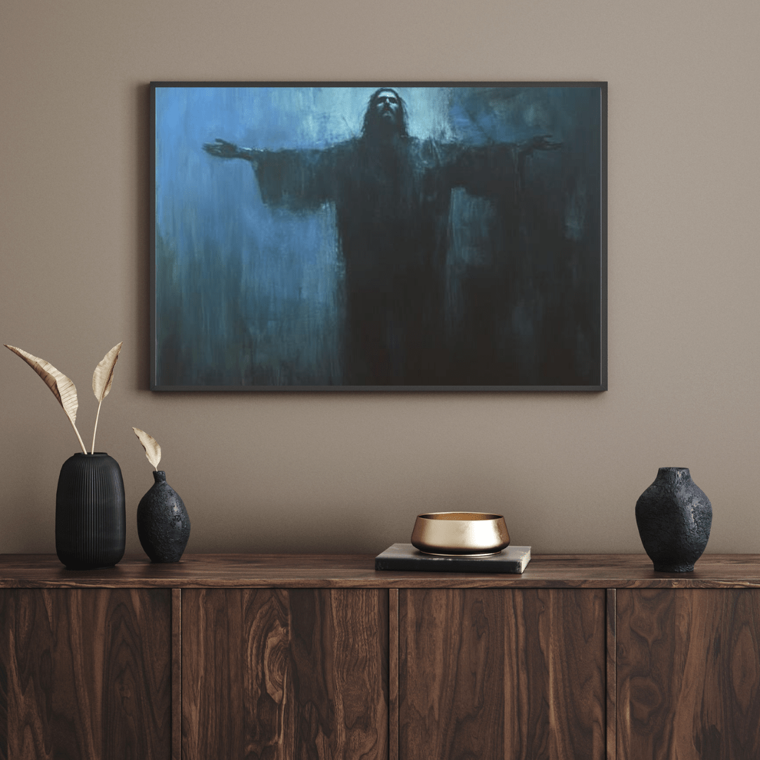 Ethereal Surrender - Spiritual Wall Art - Aestheticanvas