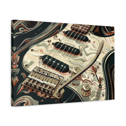 Fender Stratocaster Art - Guitar Wall Art - Aestheticanvas