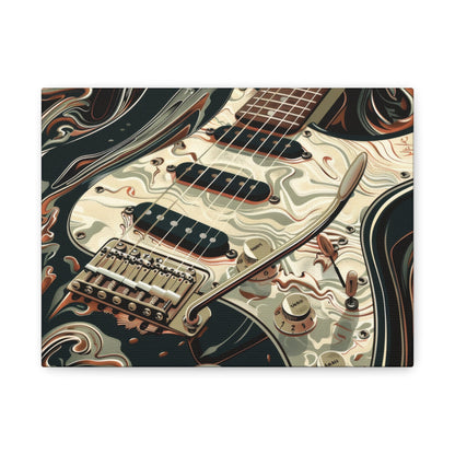 Fender Stratocaster Art - Guitar Wall Art - Aestheticanvas