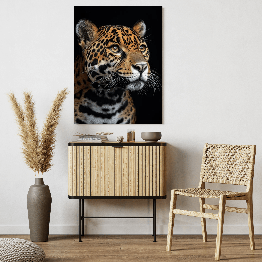 Fierce Jaguar Focus - Wildlife Wall Art - Aestheticanvas