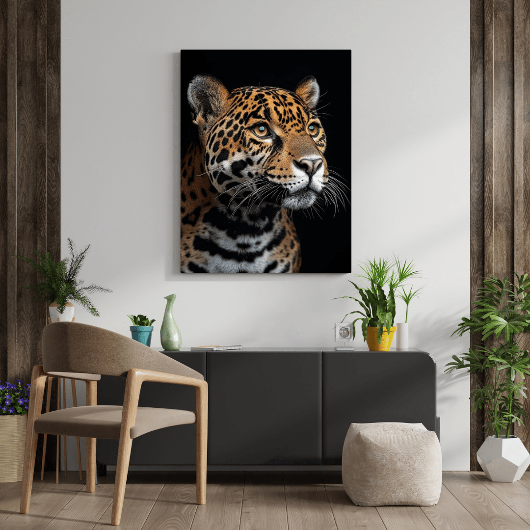 Fierce Jaguar Focus - Wildlife Wall Art - Aestheticanvas