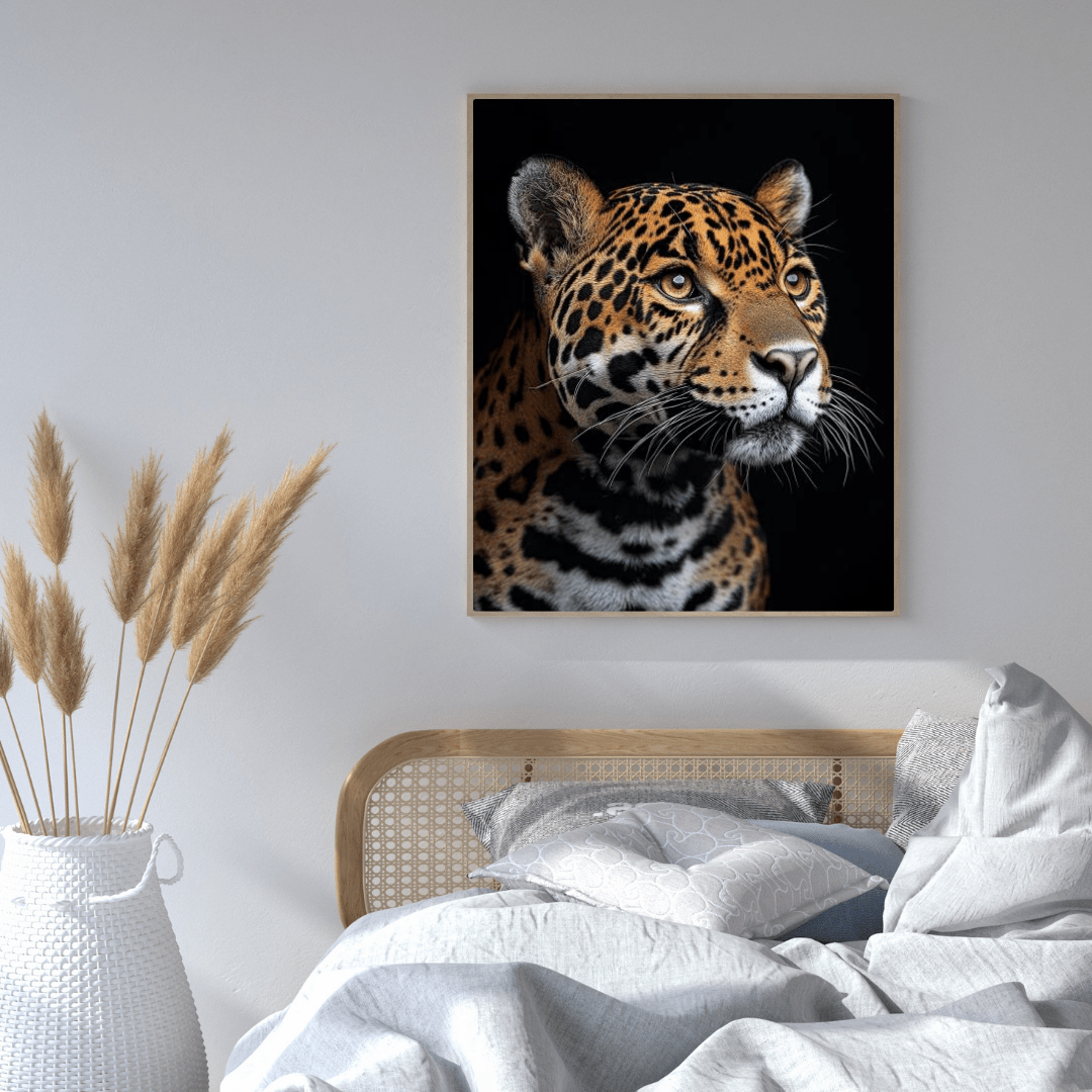 Fierce Jaguar Focus - Wildlife Wall Art - Aestheticanvas