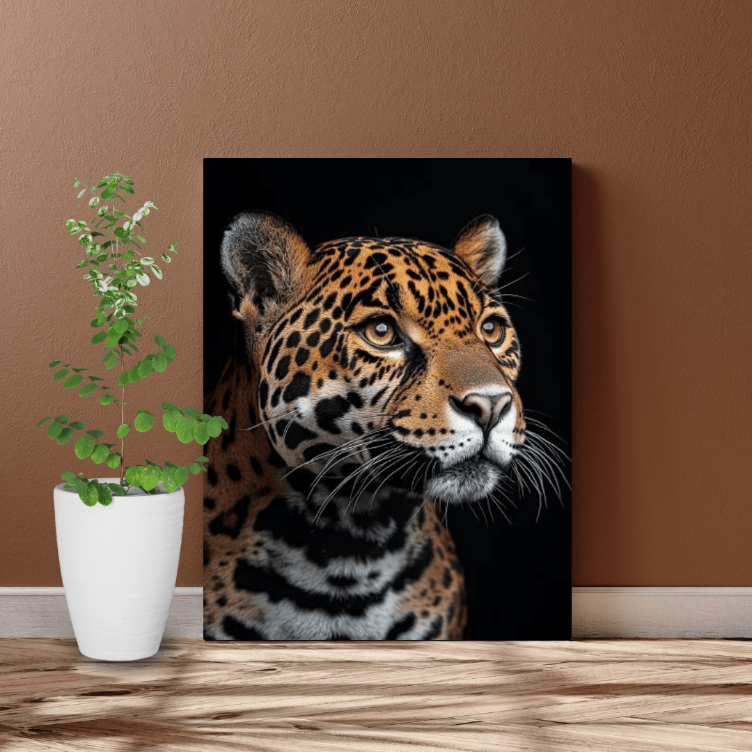 Fierce Jaguar Focus - Wildlife Wall Art - Aestheticanvas