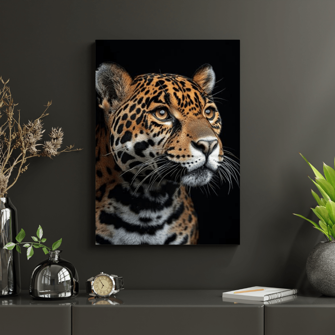 Fierce Jaguar Focus - Wildlife Wall Art - Aestheticanvas