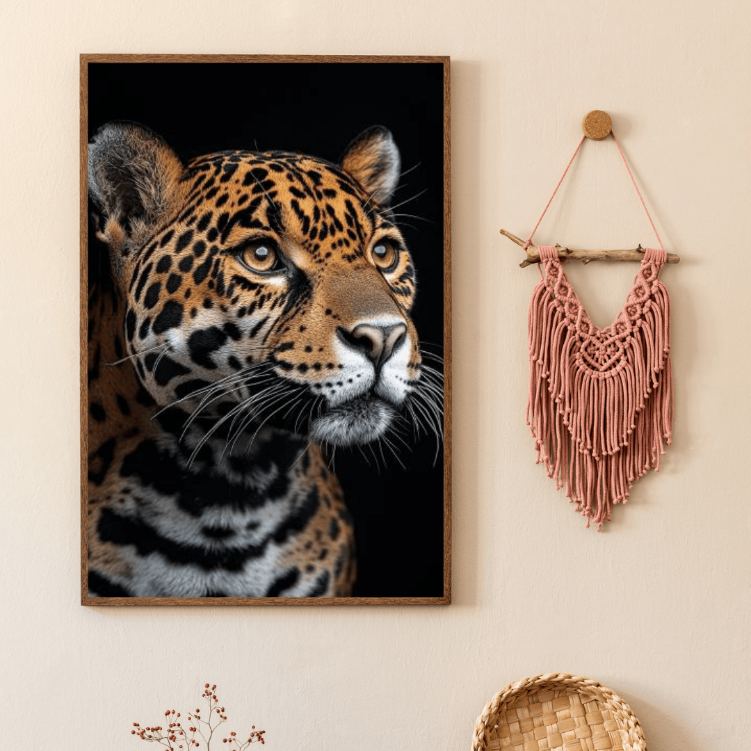 Fierce Jaguar Focus - Wildlife Wall Art - Aestheticanvas