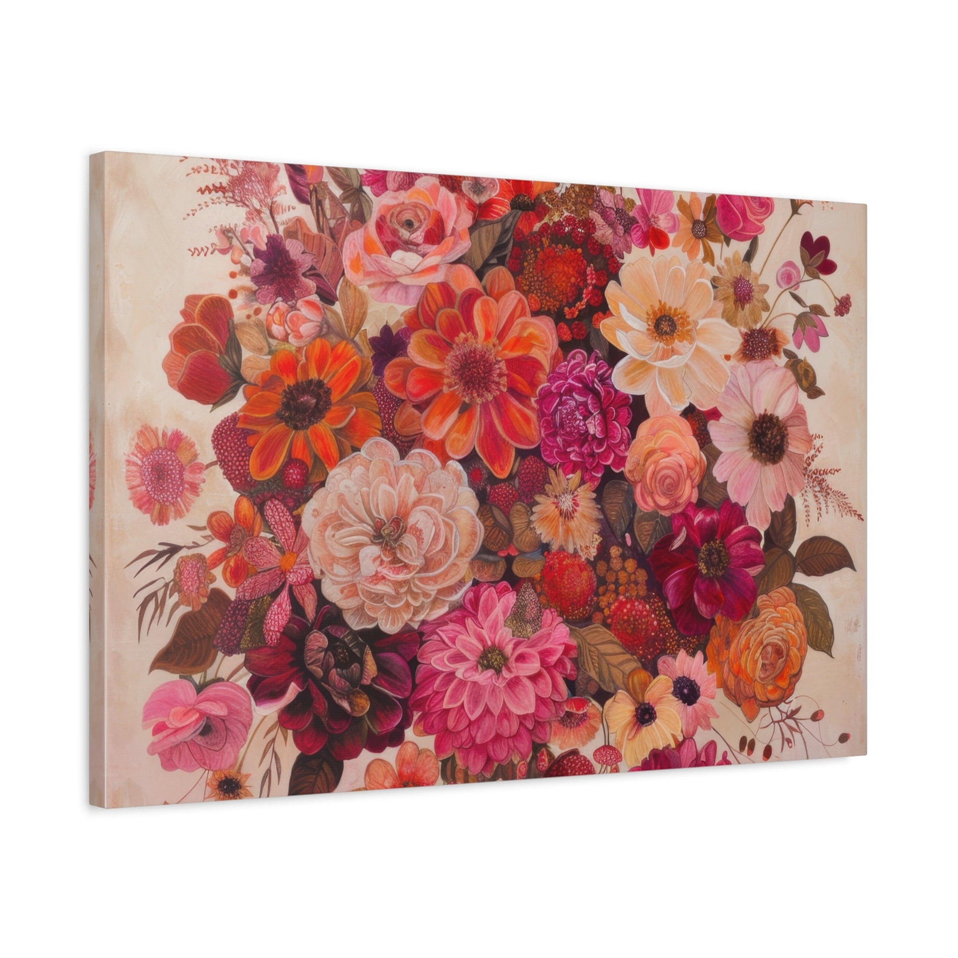 Floral Symphony of Colours - Flower Wall Art - Aestheticanvas