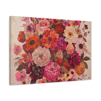 Floral Symphony of Colours - Flower Wall Art - Aestheticanvas