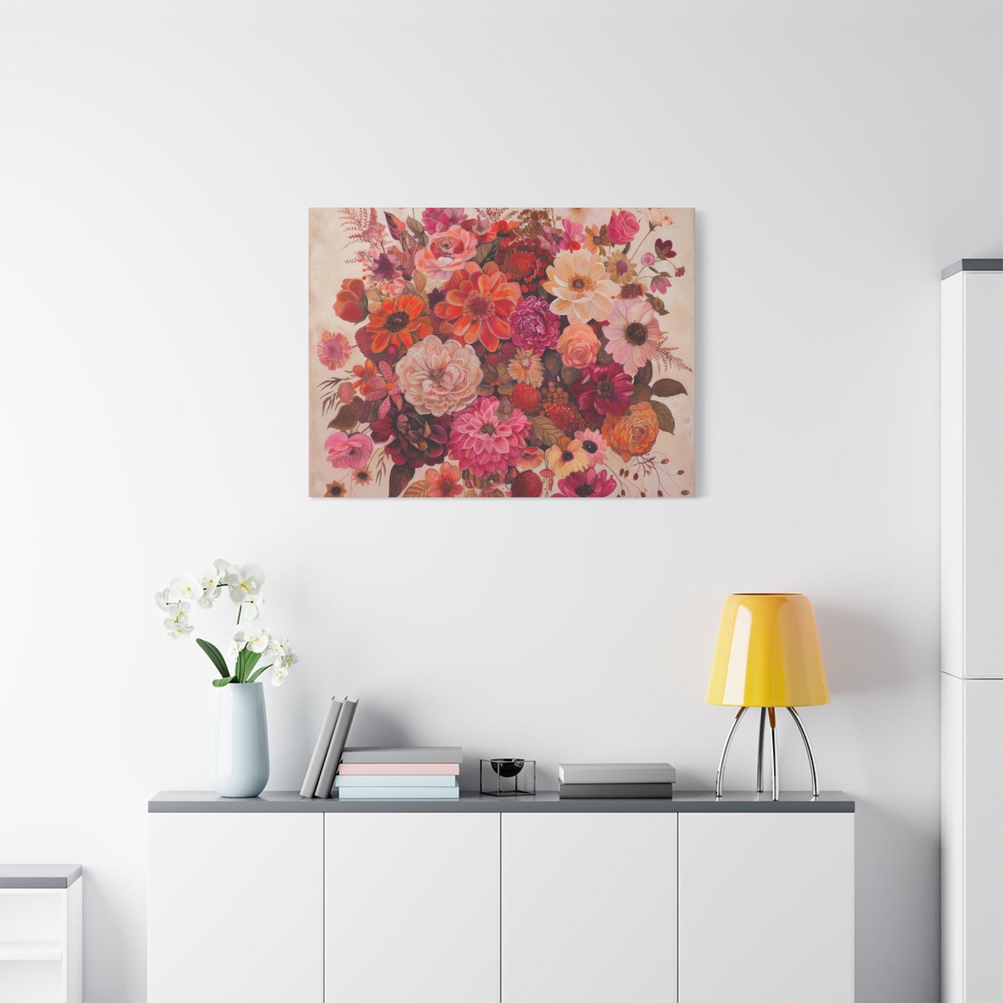 Floral Symphony of Colours - Flower Wall Art - Aestheticanvas