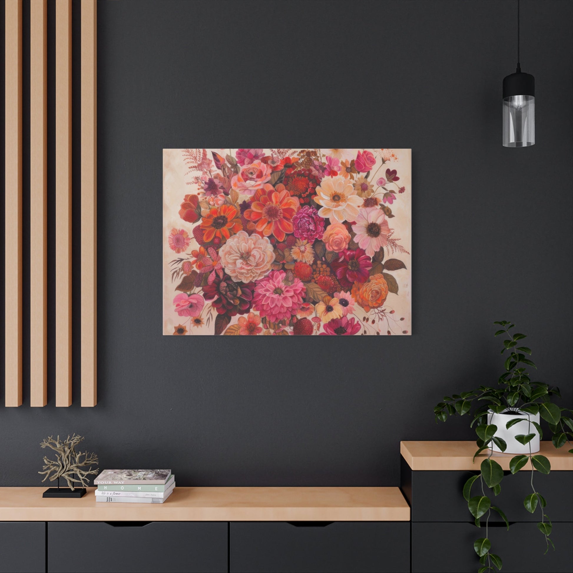 Floral Symphony of Colours - Flower Wall Art - Aestheticanvas