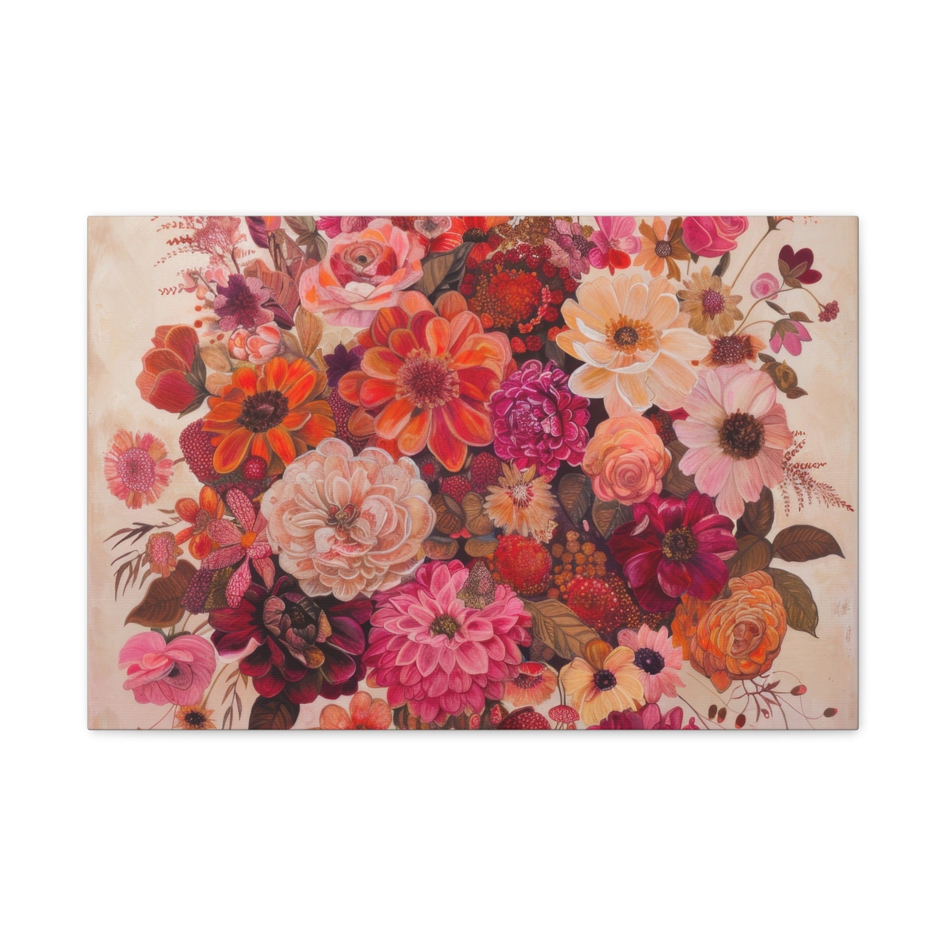 Floral Symphony of Colours - Flower Wall Art - Aestheticanvas