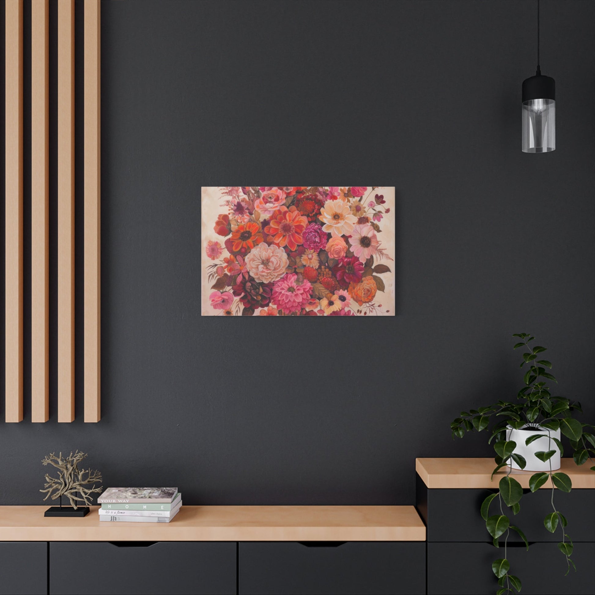 Floral Symphony of Colours - Flower Wall Art - Aestheticanvas