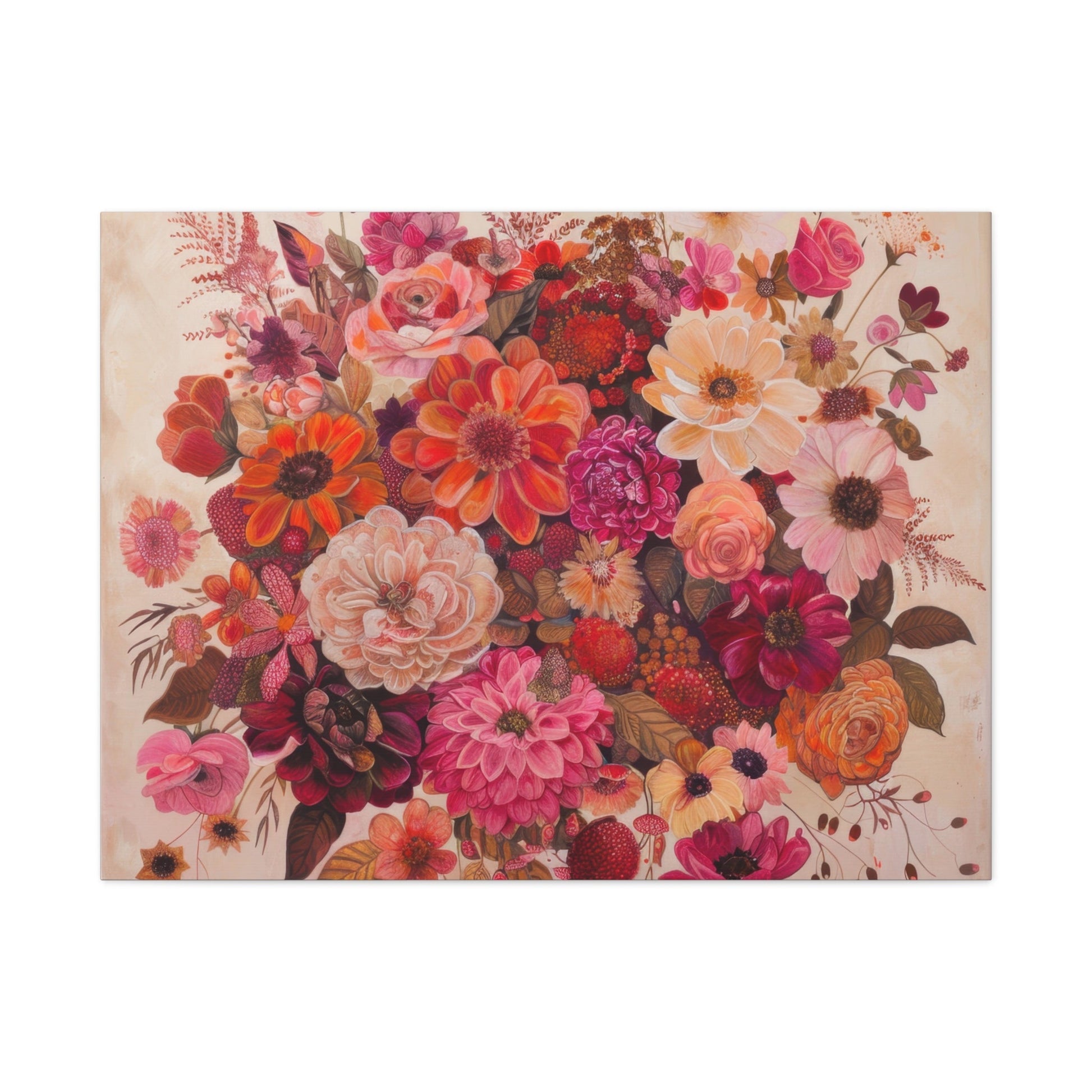 Floral Symphony of Colours - Flower Wall Art - Aestheticanvas