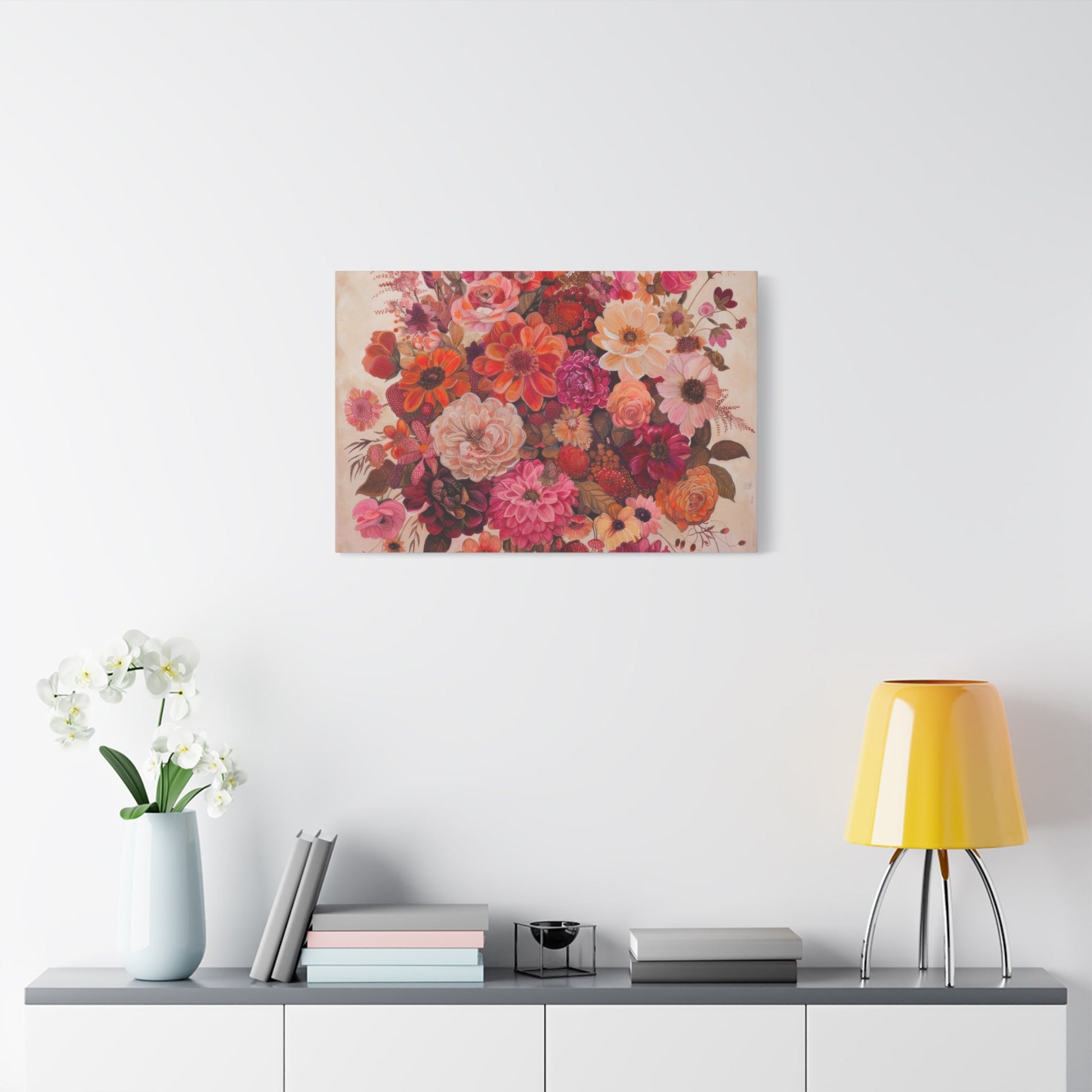 Floral Symphony of Colours - Flower Wall Art - Aestheticanvas