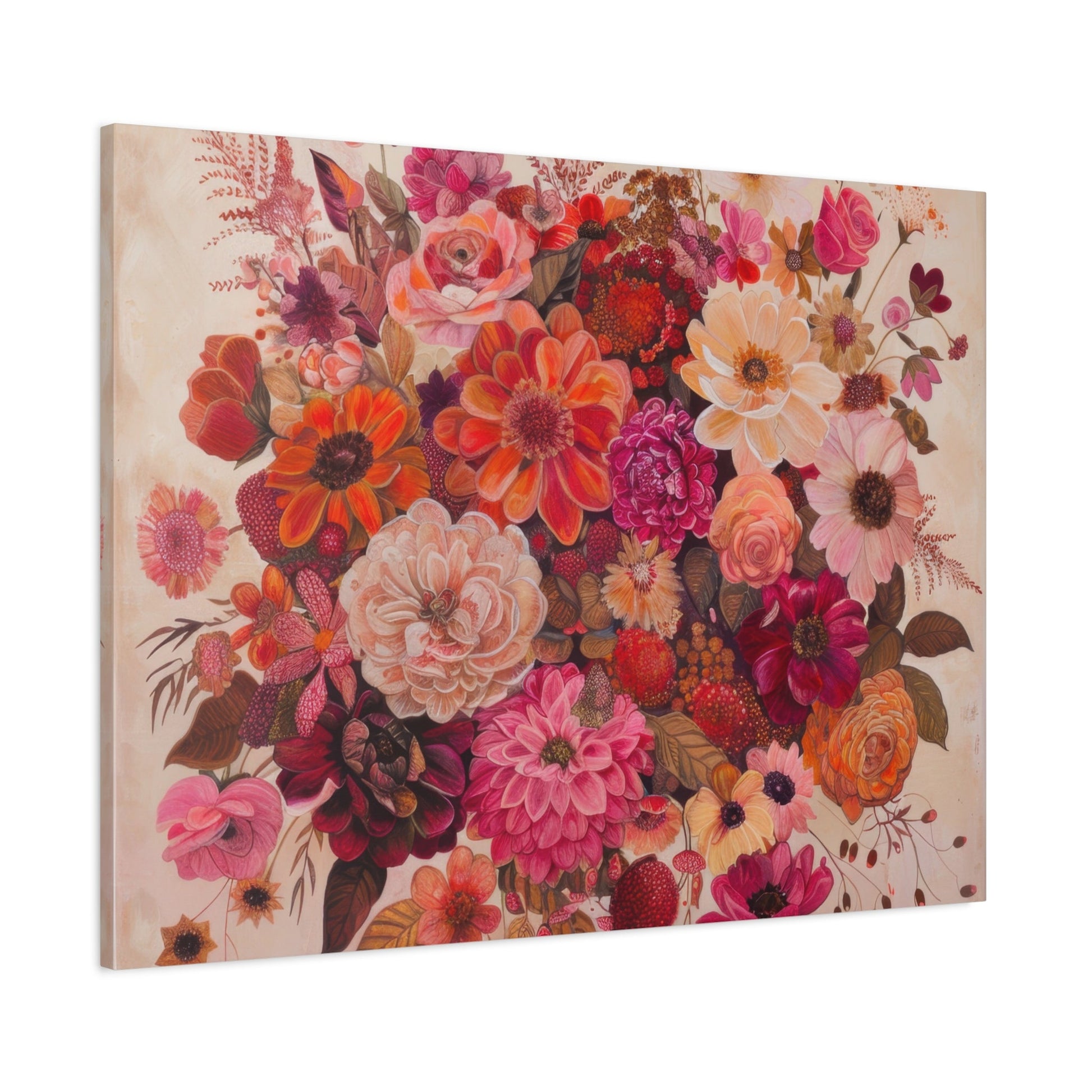 Floral Symphony of Colours - Flower Wall Art - Aestheticanvas