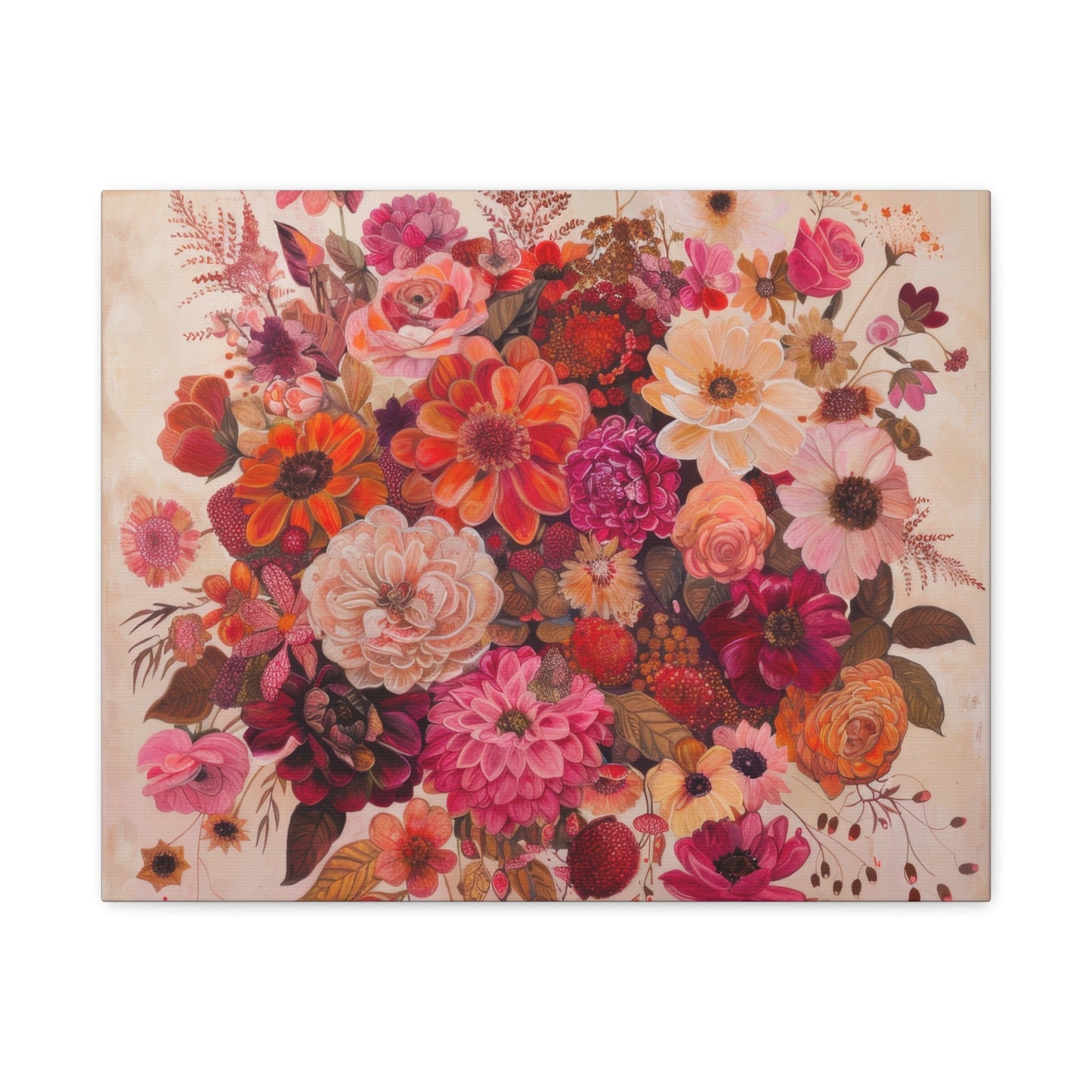 Floral Symphony of Colours - Flower Wall Art - Aestheticanvas