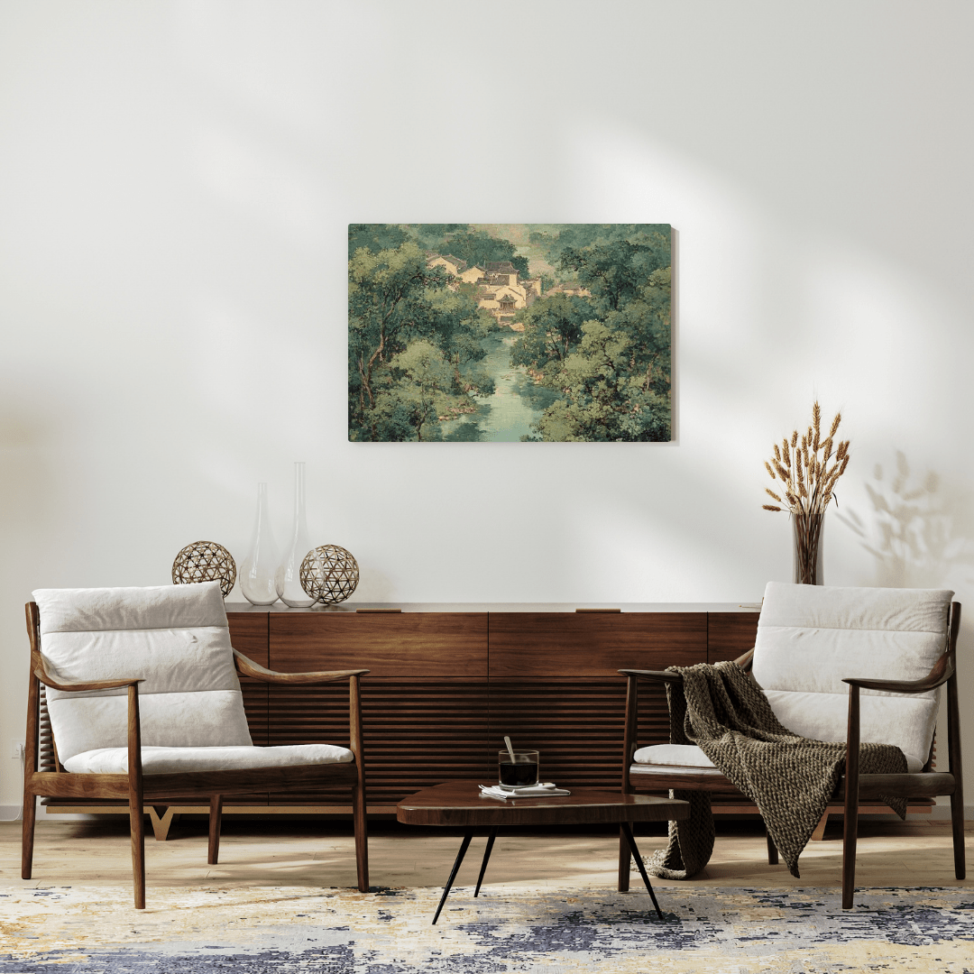 Forest Classic East Asian Charm - Nature Wall Art - Aestheticanvas