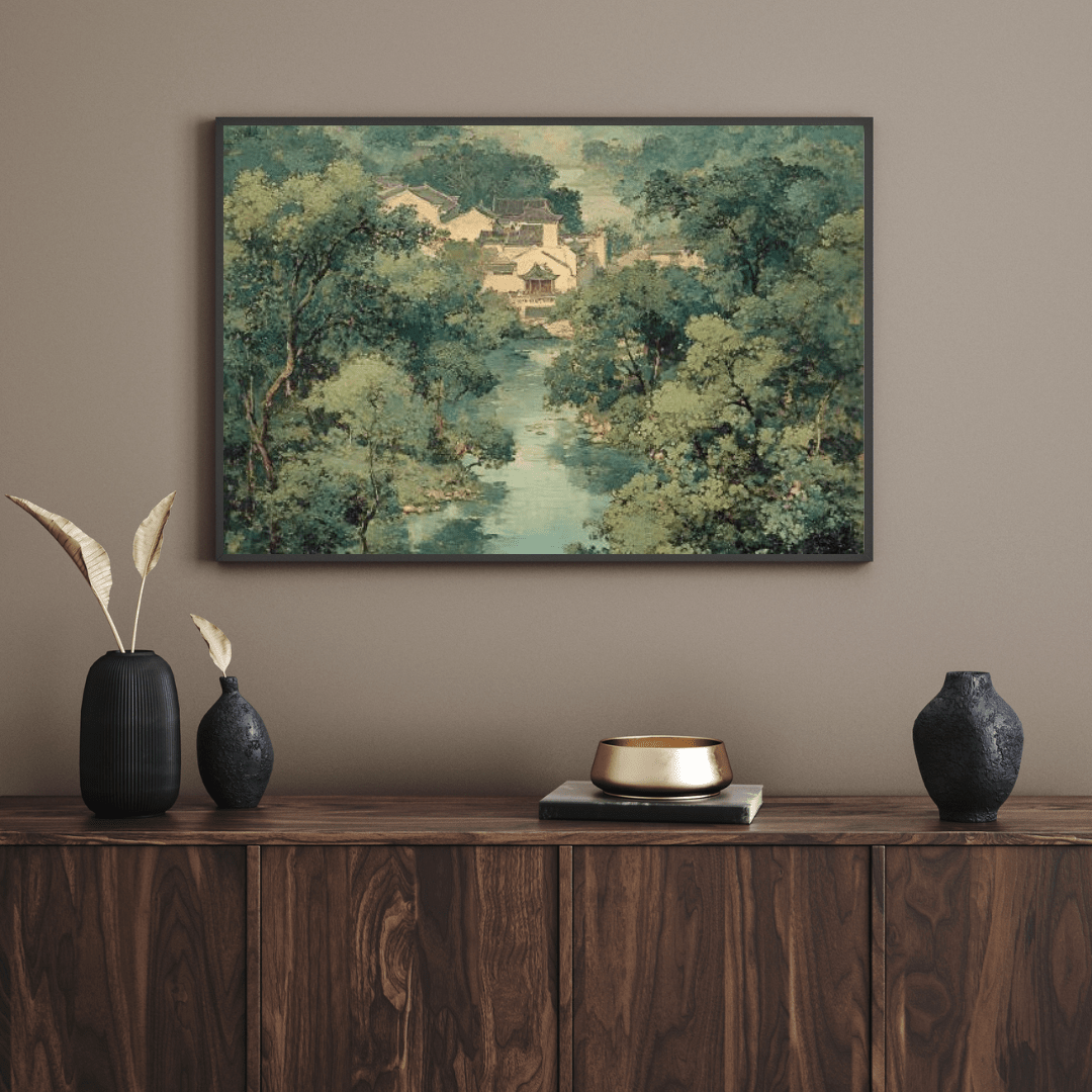 Forest Classic East Asian Charm - Nature Wall Art - Aestheticanvas