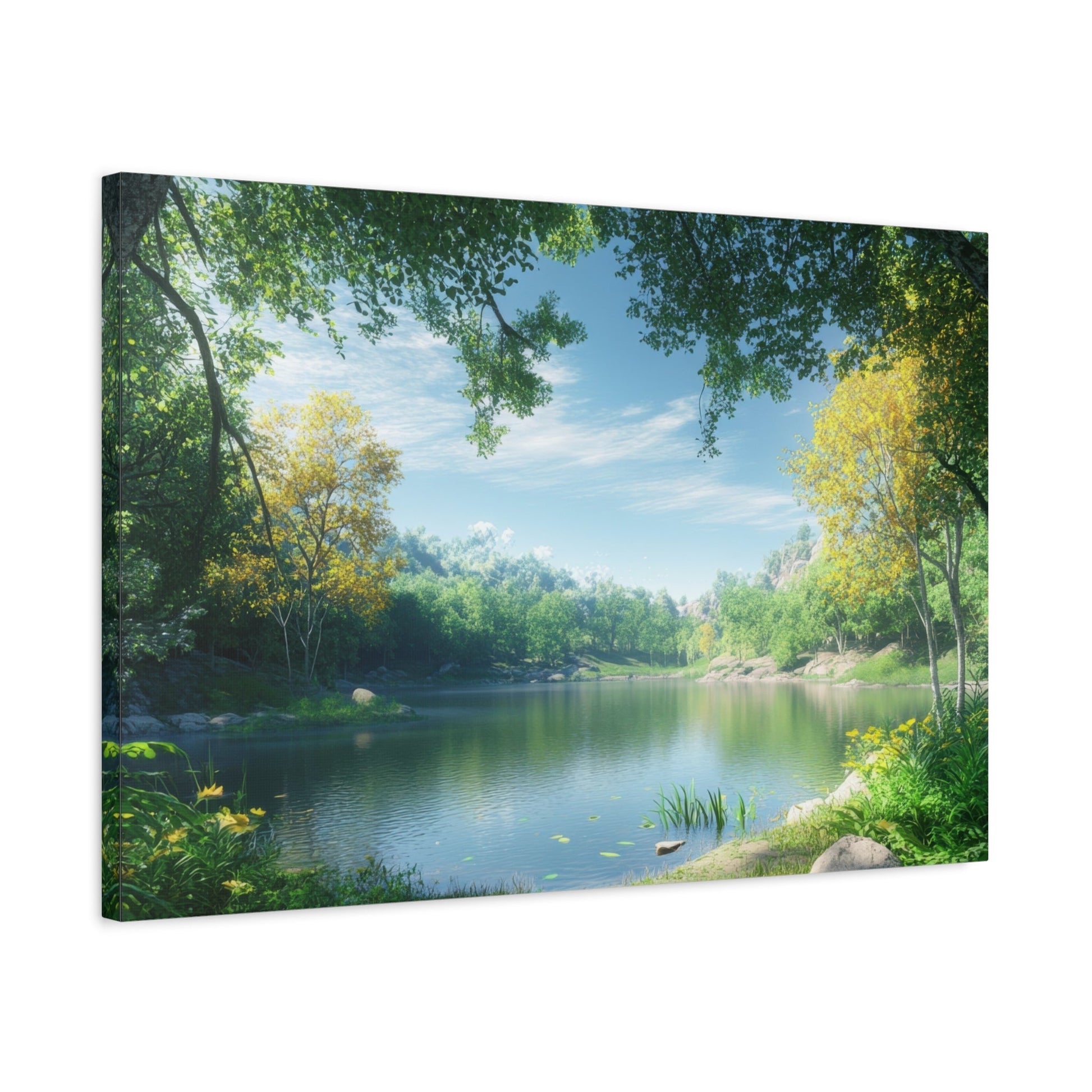 Forest Reflections Serenity - Landscape Wall Art - Aestheticanvas