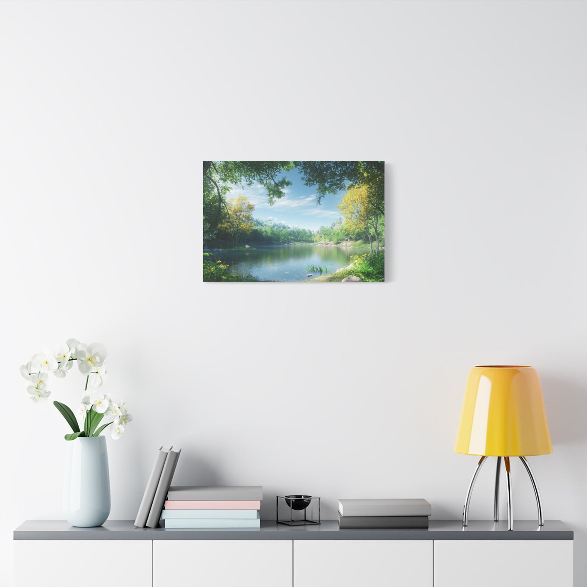 Forest Reflections Serenity - Landscape Wall Art - Aestheticanvas