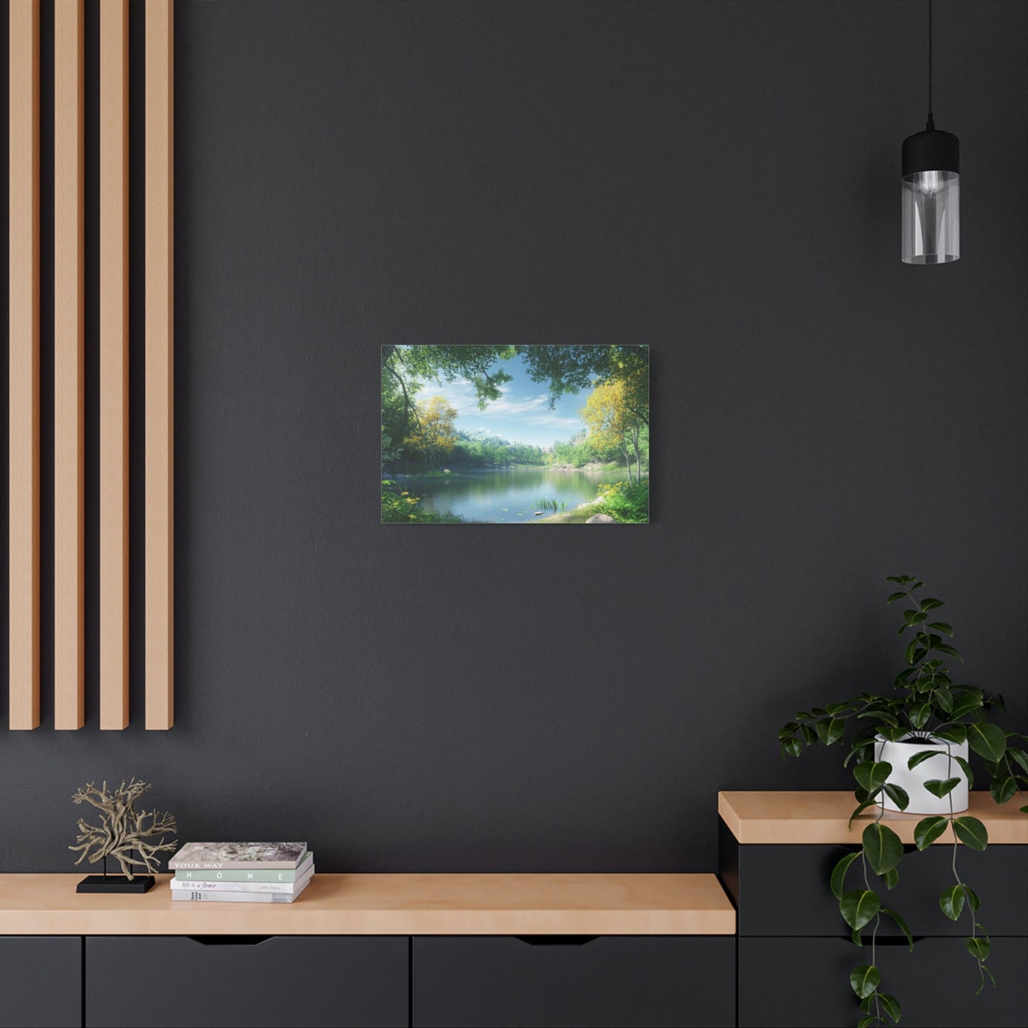 Forest Reflections Serenity - Landscape Wall Art - Aestheticanvas