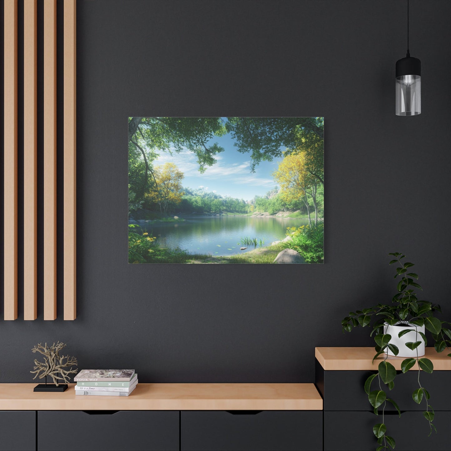 Forest Reflections Serenity - Landscape Wall Art - Aestheticanvas