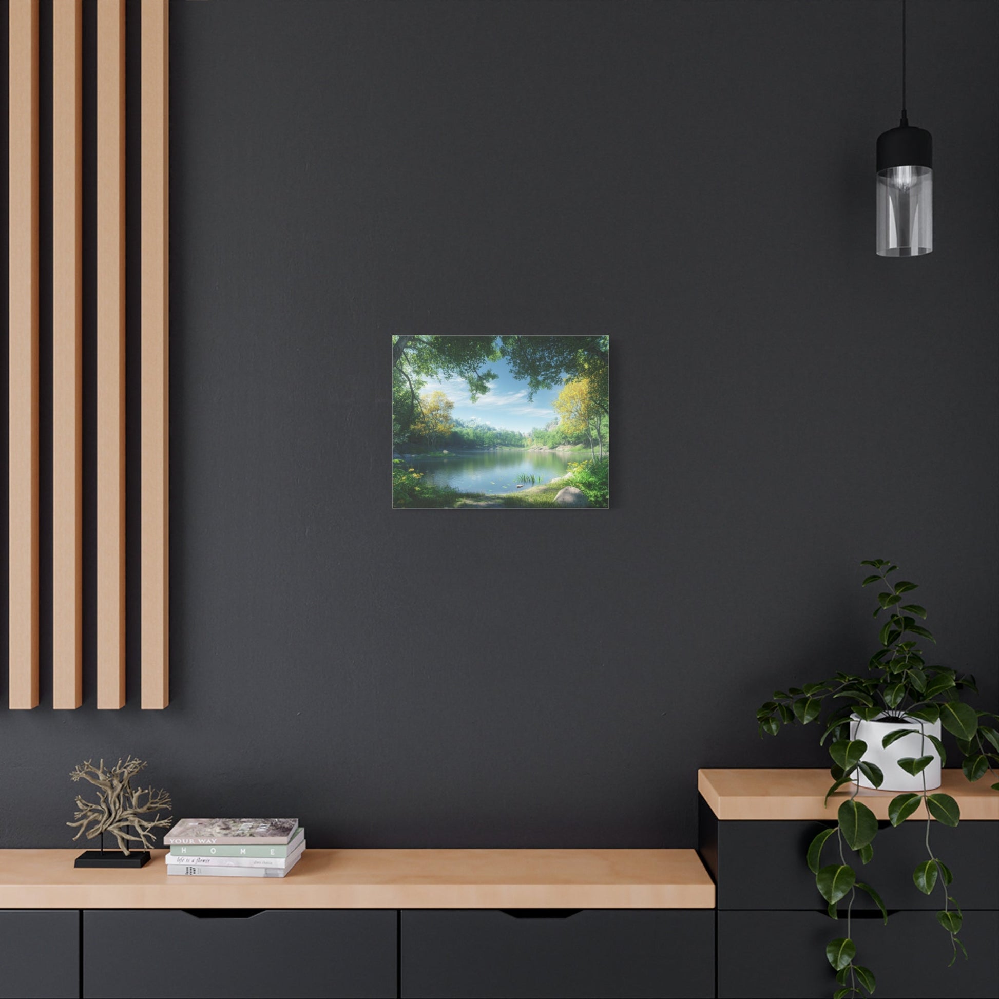 Forest Reflections Serenity - Landscape Wall Art - Aestheticanvas