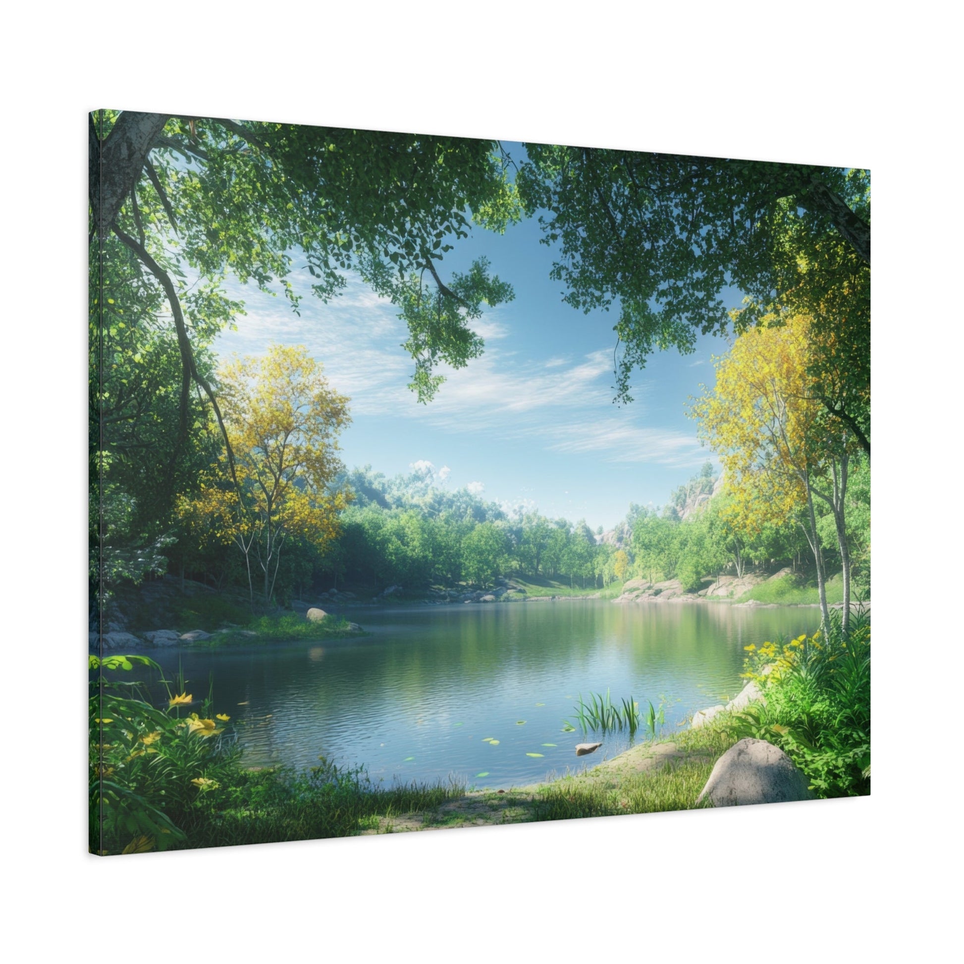 Forest Reflections Serenity - Landscape Wall Art - Aestheticanvas