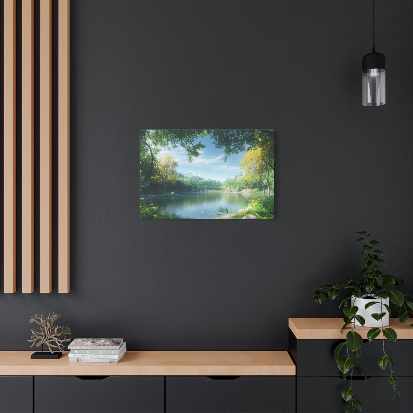 Forest Reflections Serenity - Landscape Wall Art - Aestheticanvas