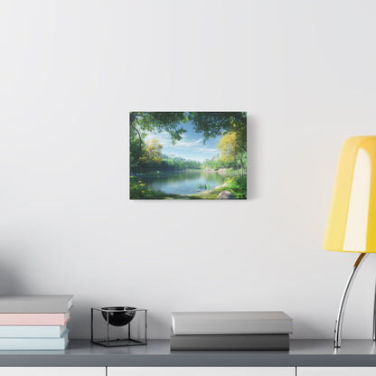 Forest Reflections Serenity - Landscape Wall Art - Aestheticanvas