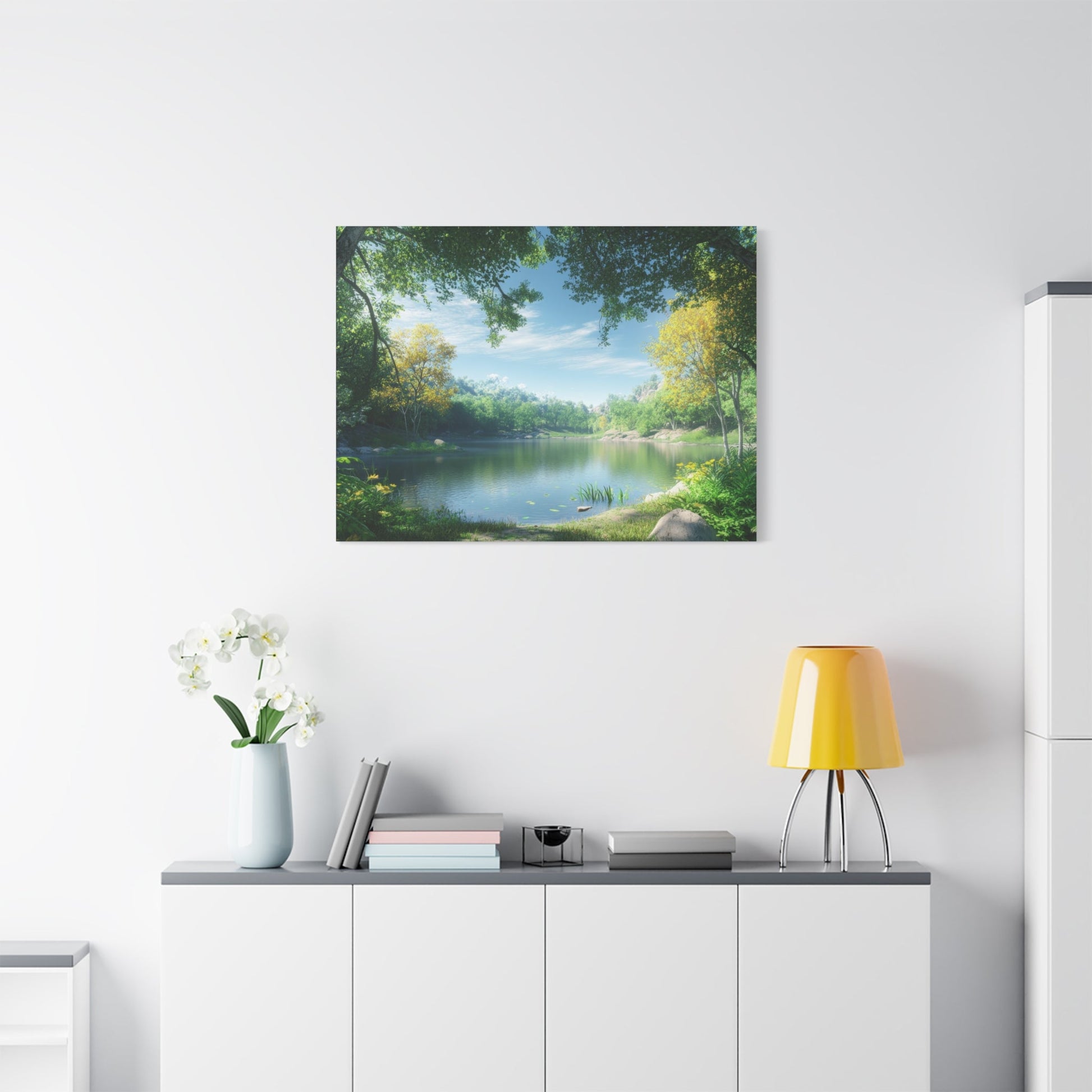 Forest Reflections Serenity - Landscape Wall Art - Aestheticanvas