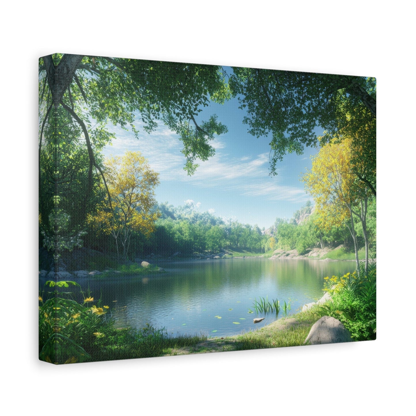 Forest Reflections Serenity - Landscape Wall Art - Aestheticanvas