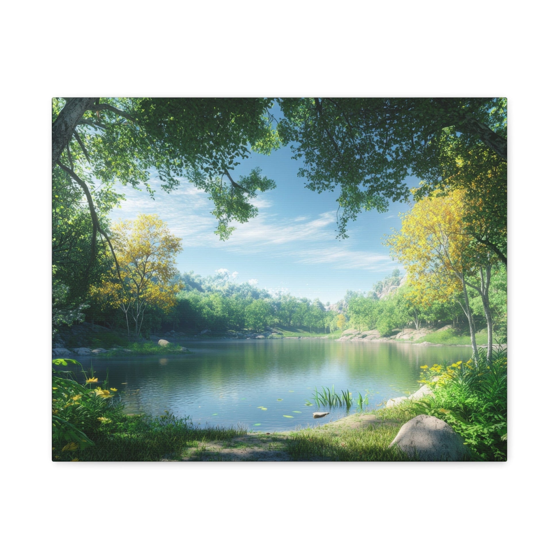 Forest Reflections Serenity - Landscape Wall Art - Aestheticanvas