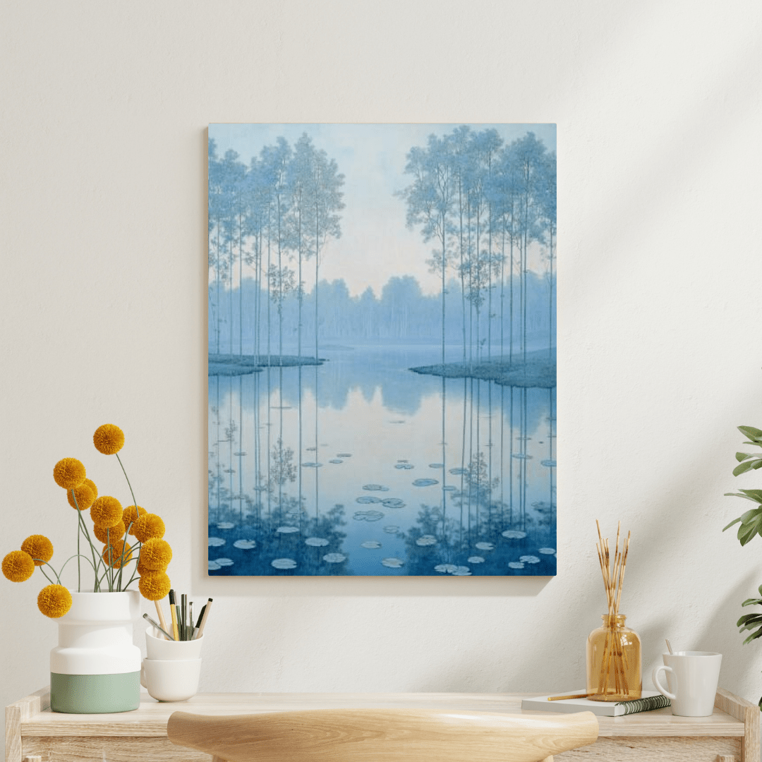 Forest Swamp Reflections - Landscape Wall Art - Aestheticanvas