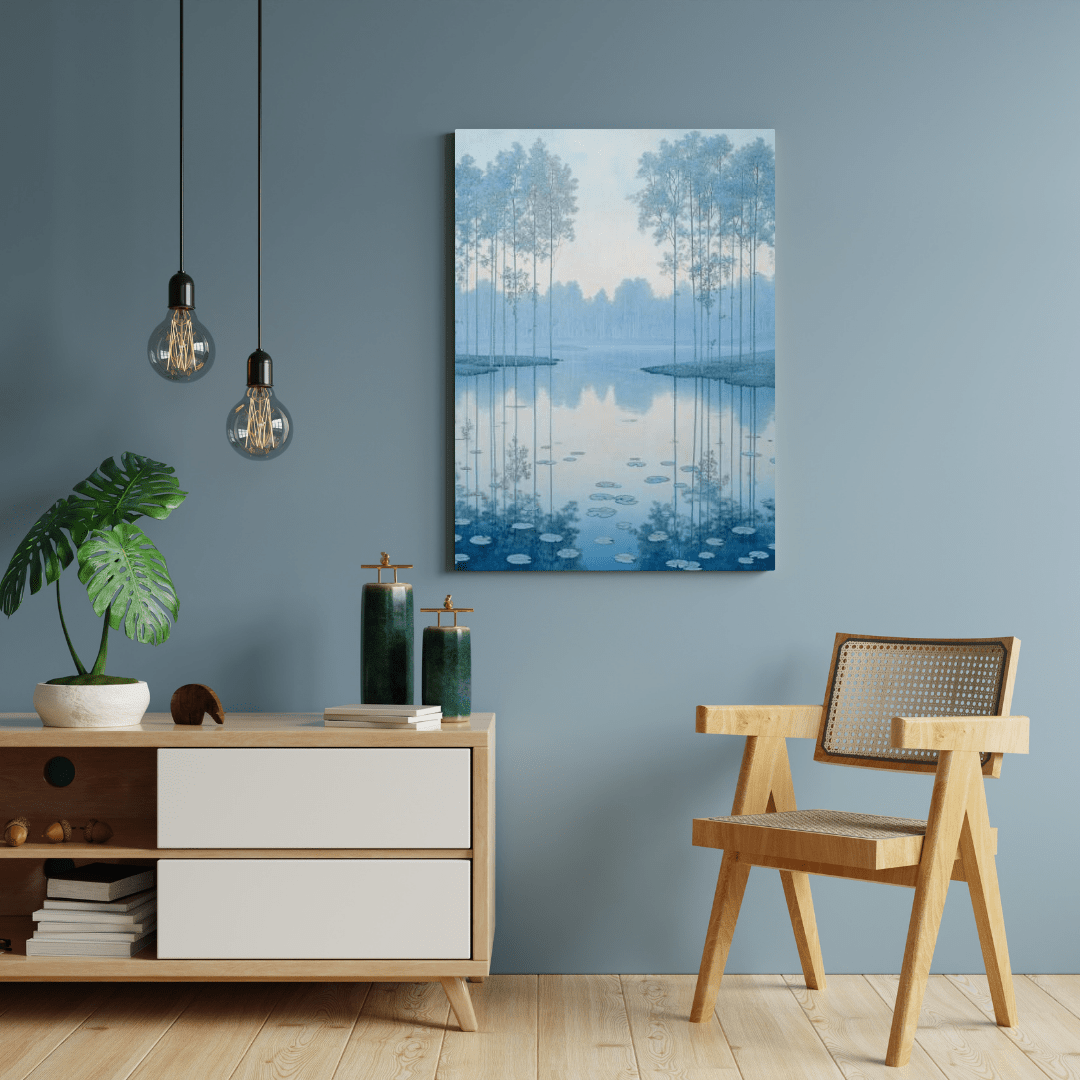 Forest Swamp Reflections - Landscape Wall Art - Aestheticanvas