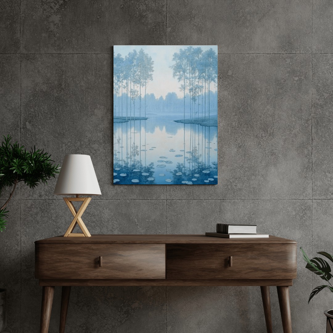 Forest Swamp Reflections - Landscape Wall Art - Aestheticanvas