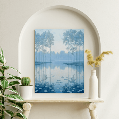 Forest Swamp Reflections - Landscape Wall Art - Aestheticanvas