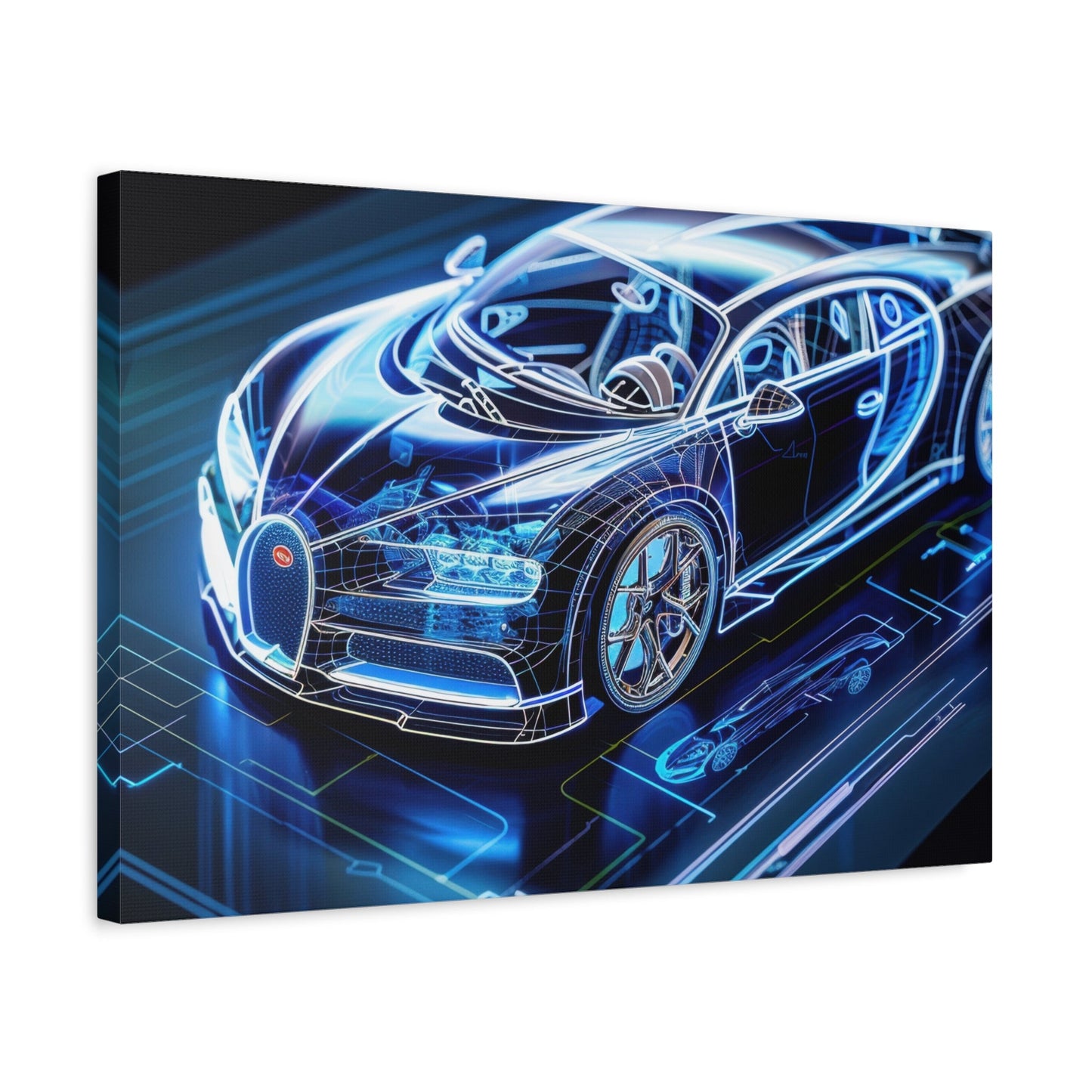 Futuristic Bugatti - Car Wall Art - Aestheticanvas