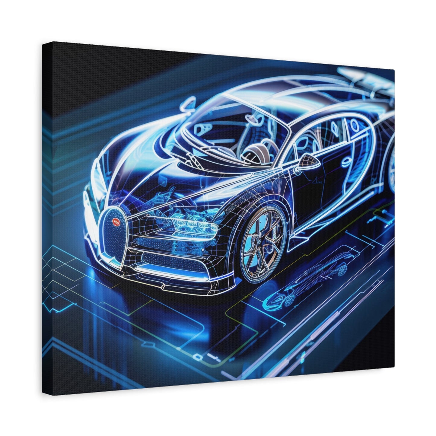 Futuristic Bugatti - Car Wall Art - Aestheticanvas